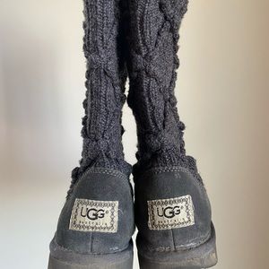 Grey Knit Ugg Boots